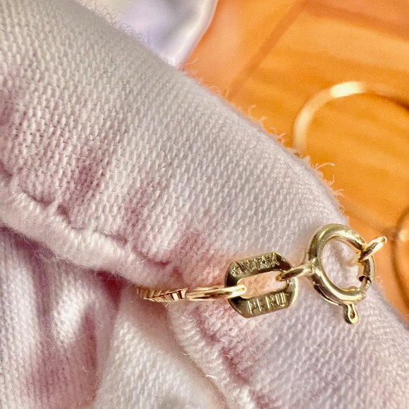 AURAFIN 14K Gold Heart Pendant Necklace, 14K Gold Chain, 14K UA Gold Heart - Picture 10 of 11